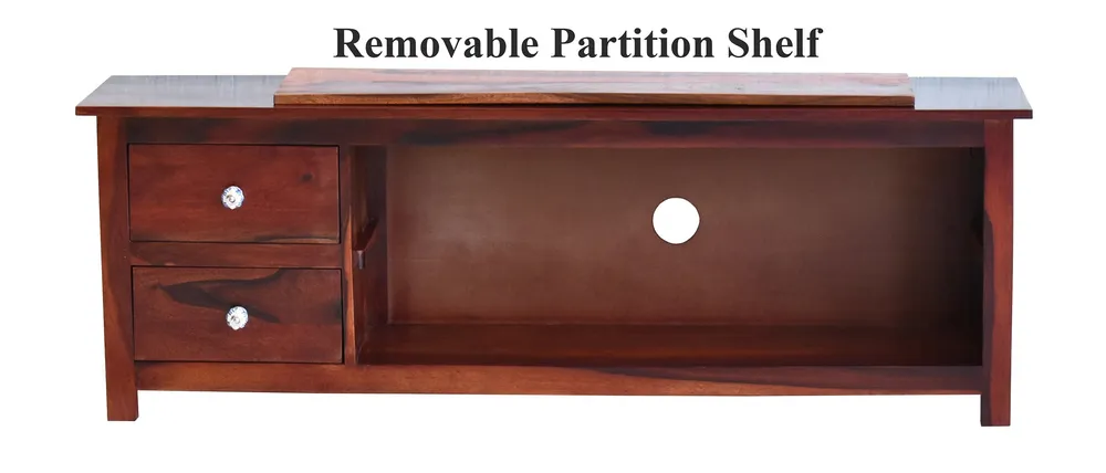 Dark Red Mahagony Wood Multipurpose TV Entertainment Unit/Cabinet