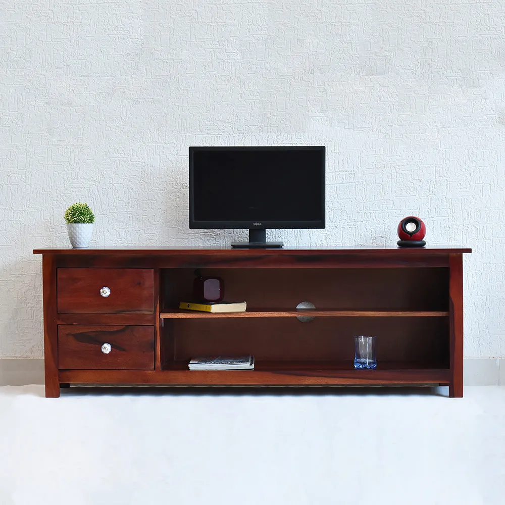 Dark Red Mahagony Wood Multipurpose TV Entertainment Unit/Cabinet