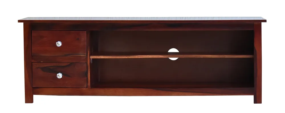 Dark Red Mahagony Wood Multipurpose TV Entertainment Unit/Cabinet