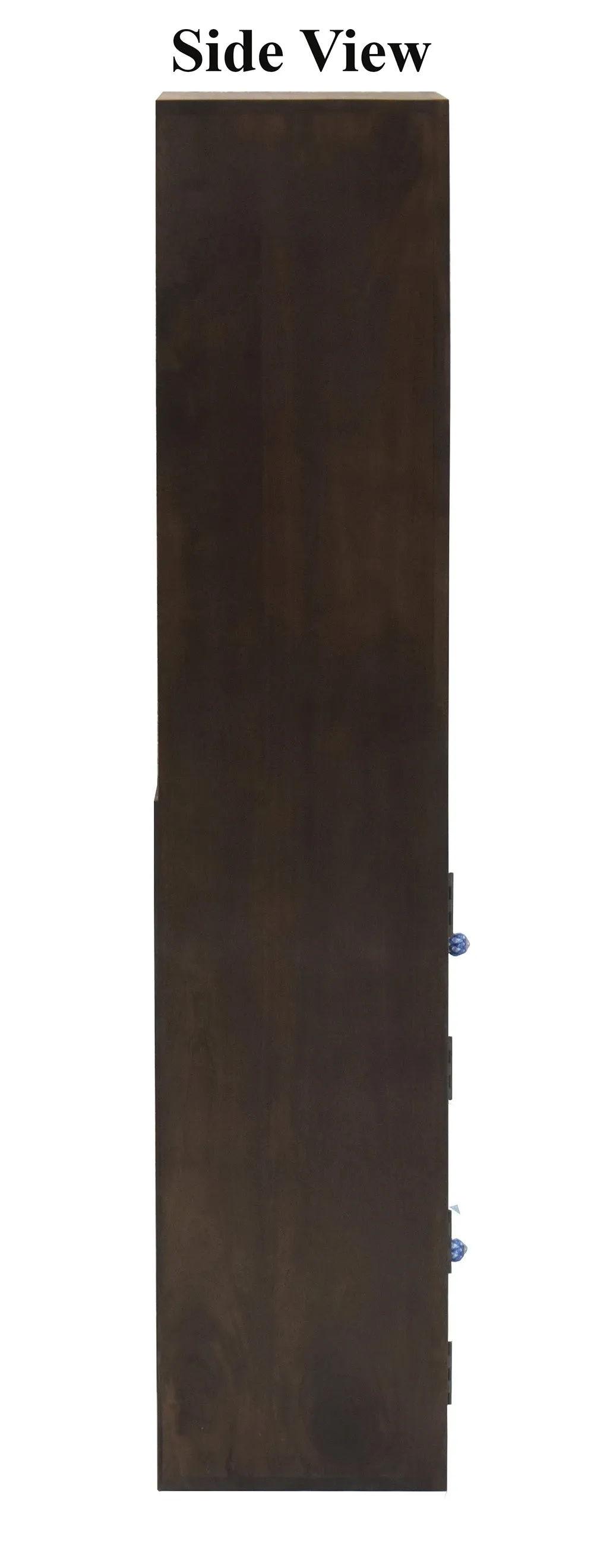 Dark Walnut Wood Multipurpose Floor Bookshelf