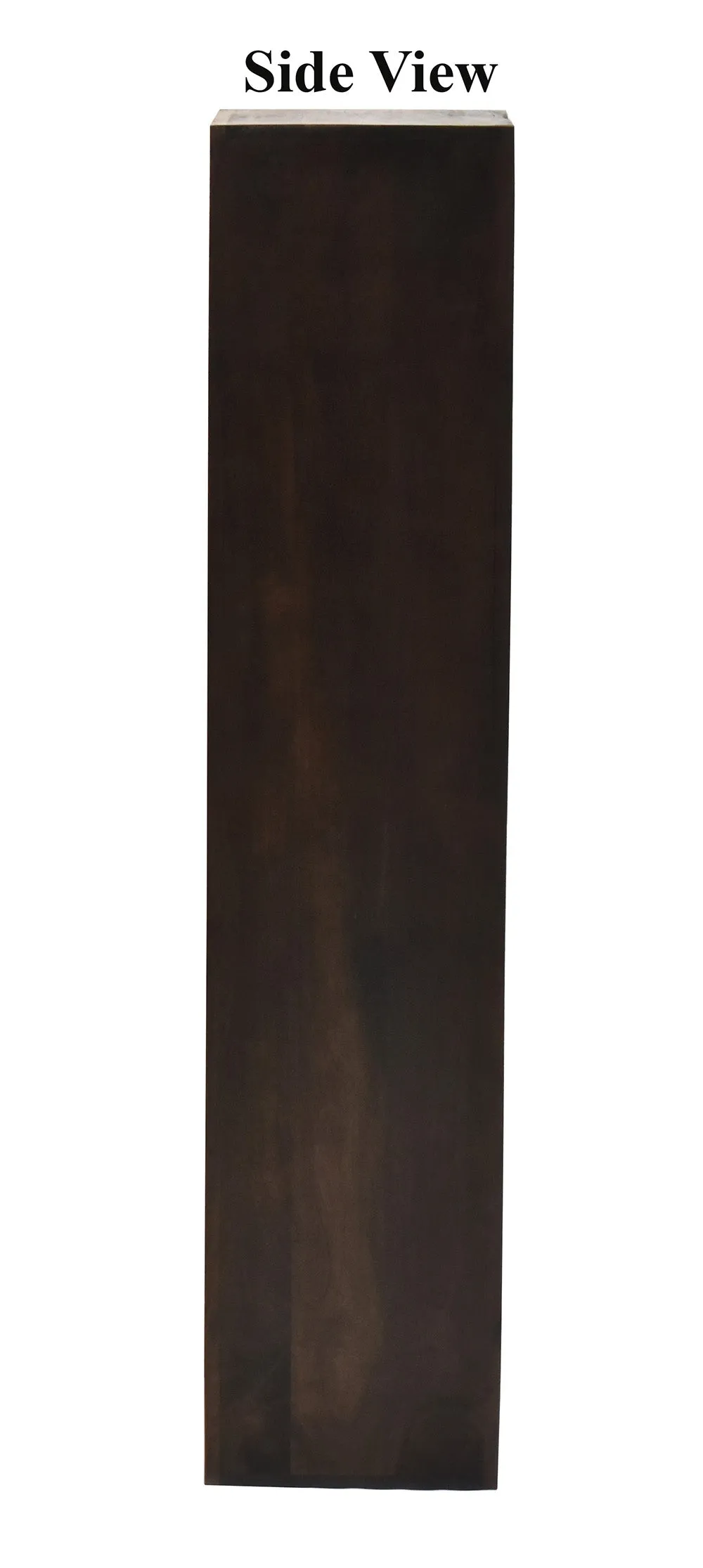 Dark Walnut Wood Multipurpose Four Compartment Floor Bookshelf
