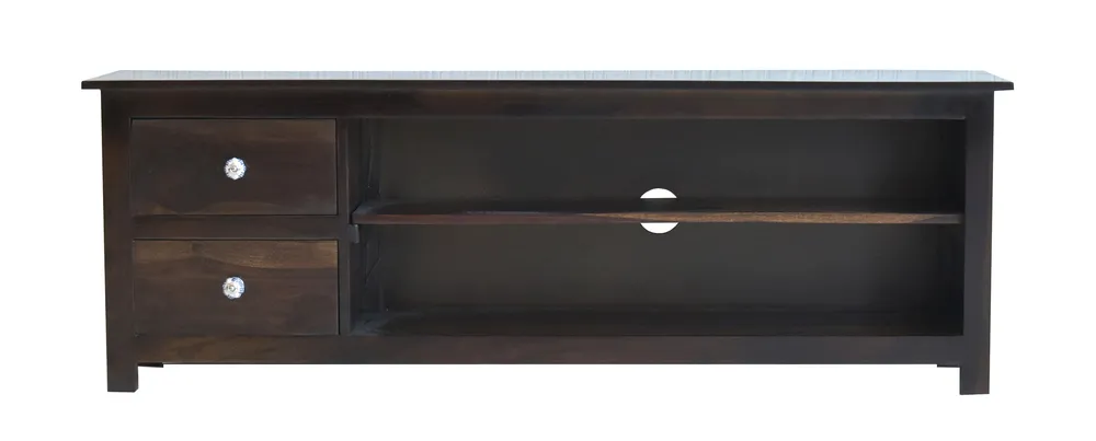Dark Walnut Wood Multipurpose TV Entertainment Unit/Cabinet