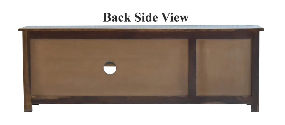 Dark Walnut Wood Multipurpose TV Entertainment Unit/Cabinet
