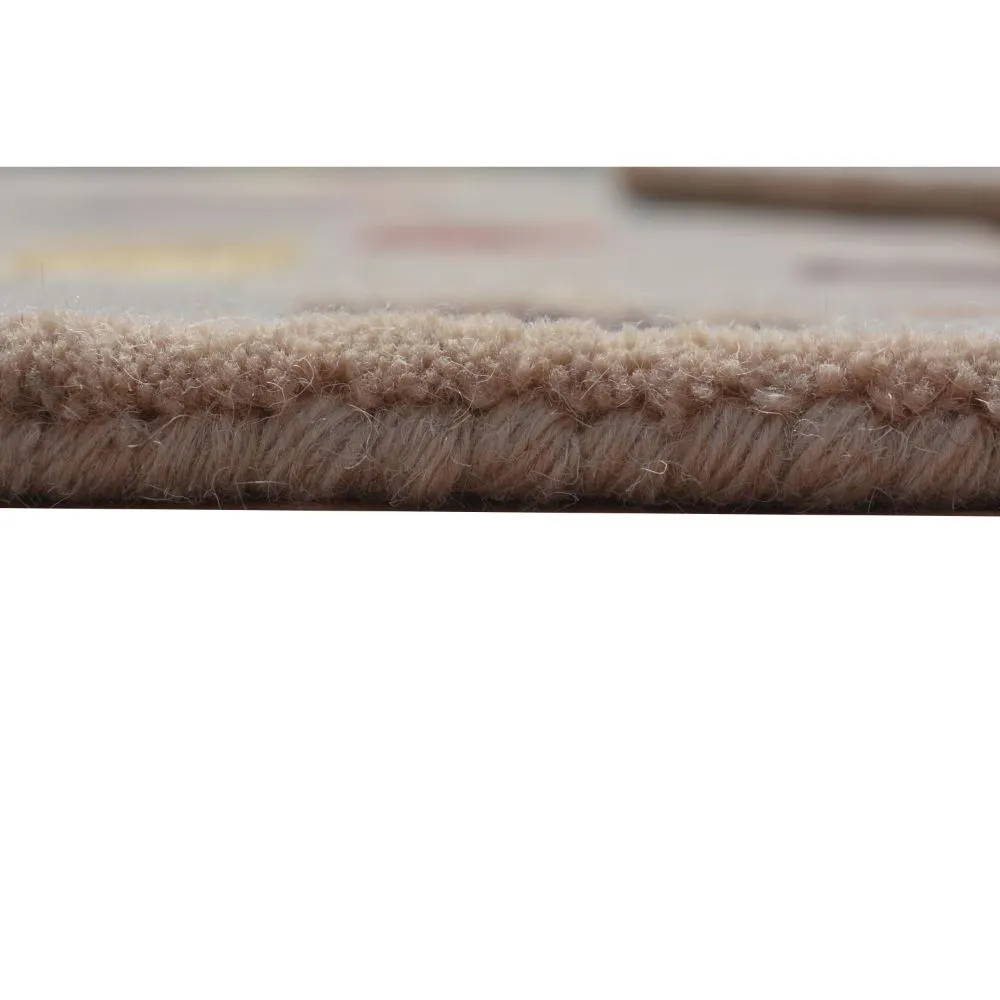 Dash Of Colors Modern Designer Beige Tufted Area Carpet 3X5ft