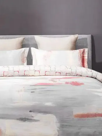 D'Decor Abstract Saturn Icons Collection 100% Cotton Double Bedsheet With 4 Pillow Covers