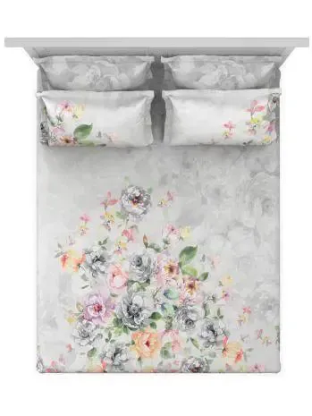 D'Decor Blazing Summer Icons Collection 100% Cotton Double Bedsheet With 4 Pillow Covers