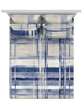 D'Decor Chalk Icons Collection 100% Cotton Double Bedsheet With 4 Pillow Covers