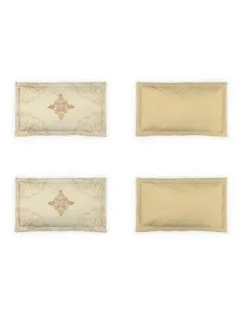 D'Decor Ethereal Icons Collection 100% Cotton Double Bedsheet With 4 Pillow Covers