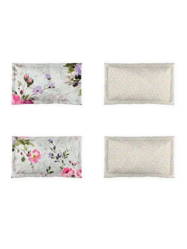 D'Decor Fuchsia Rose Icons Collection 100% Cotton Double Bedsheet With 2 Pillow Covers