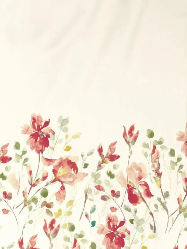 D'Decor Garnet Rose Premier Collection 100% Cotton Double Bedsheet With 4 Pillow Covers