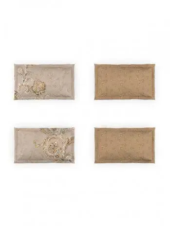 D'Decor Light Taupe Premier Collection 100% Cotton Double Bedsheet With 4 Pillow Covers