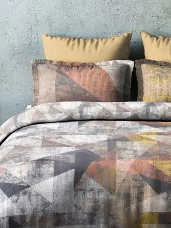 D'Decor Modernia Icons Collection 100% Cotton Double Bedsheet With 4 Pillow Covers
