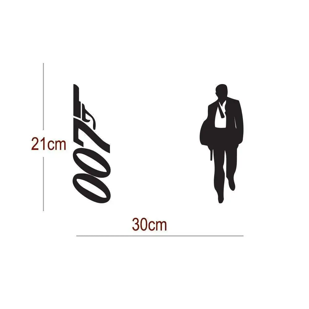 Decal James Bond 007 Laptop Sticker, 13 to 15.6 Inches
