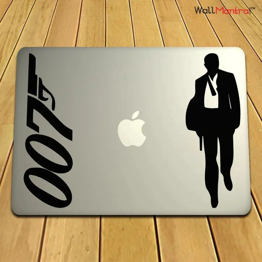 Decal James Bond 007 Laptop Sticker, 13 to 15.6 Inches