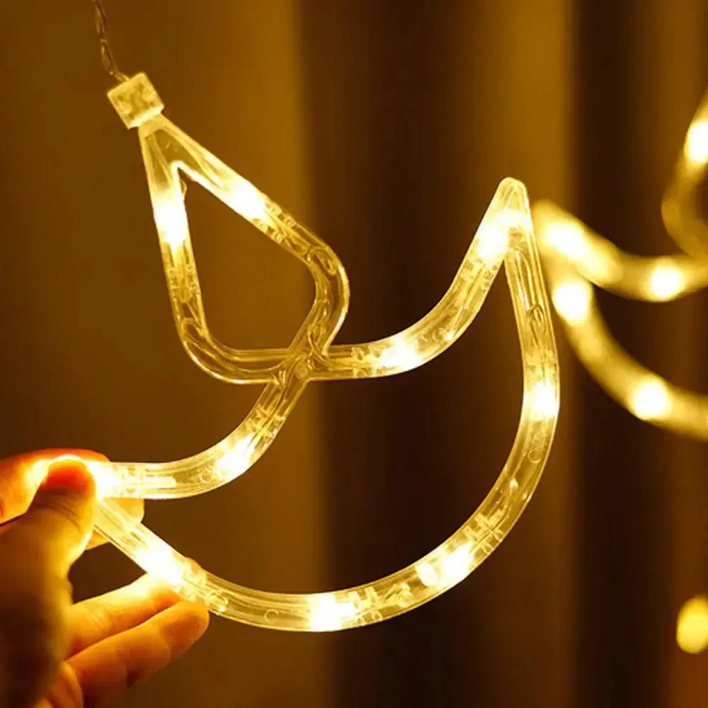 Decorative Diya Warm White String LED light With 8 Flashing Mode- 14 Pieces