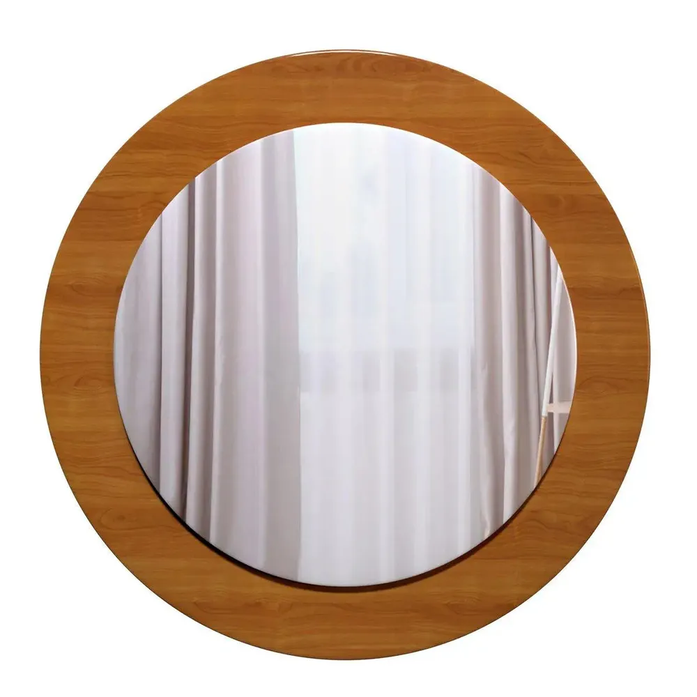 Decorative Round Wooden Wall Mirror Regular ( 51CM X 51CM )