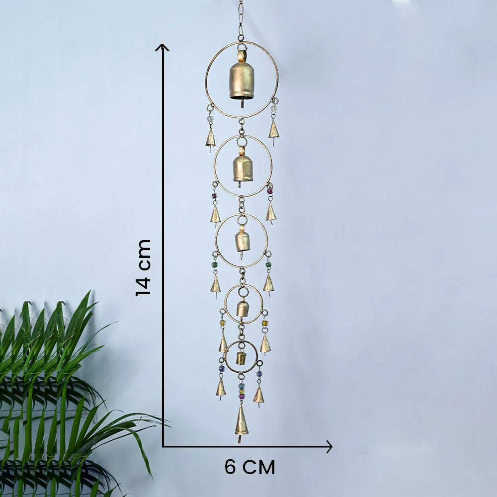 Decorative Rustic Vintage Handmade Large Garden Hanging Bell Set Of 1