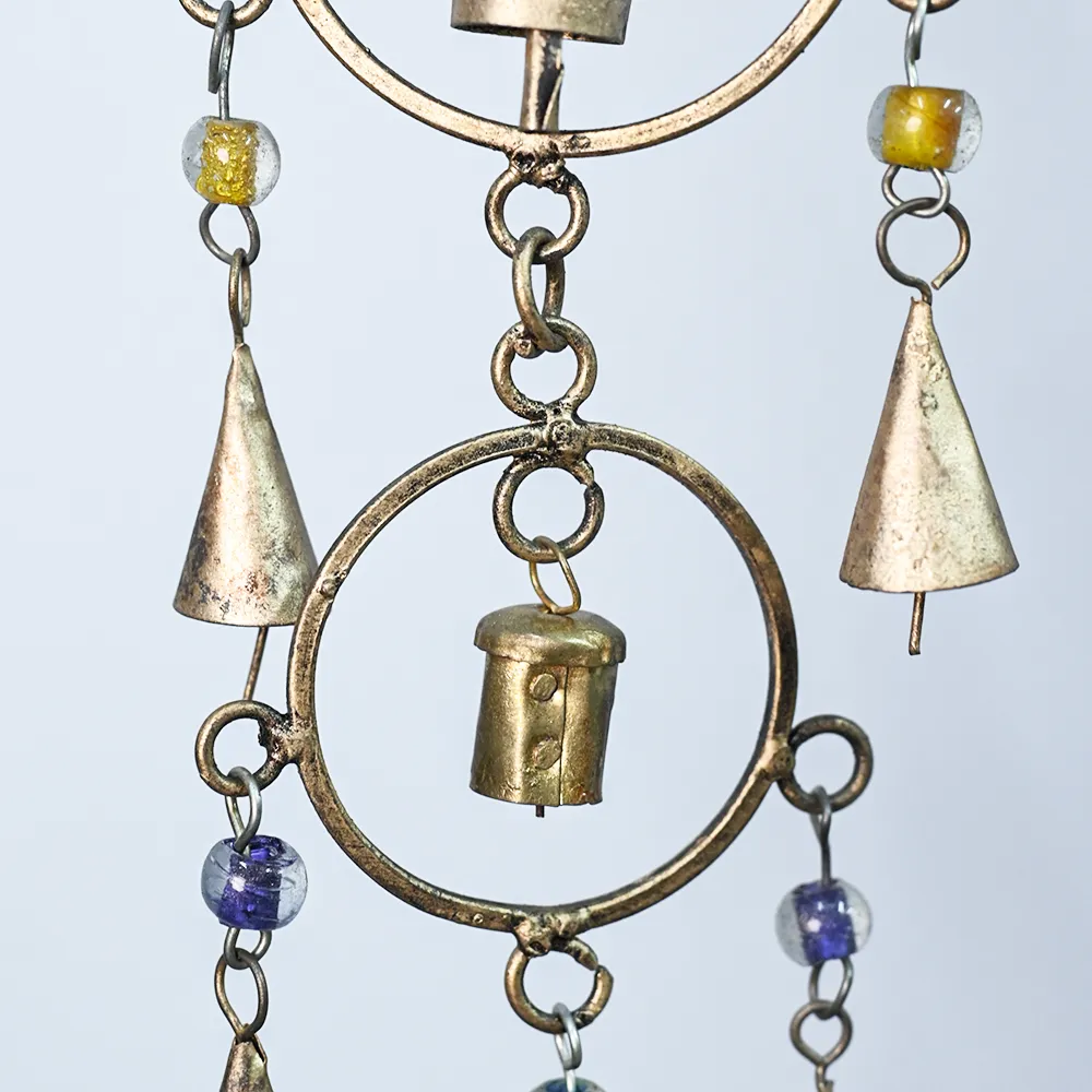Decorative Rustic Vintage Handmade Large Garden Hanging Bell Set Of 1