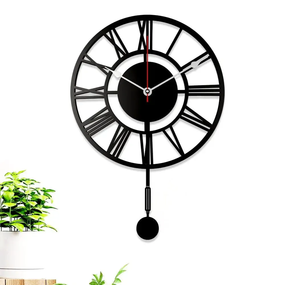 Decorative Wall Clock Roman Number Pendulum Clock