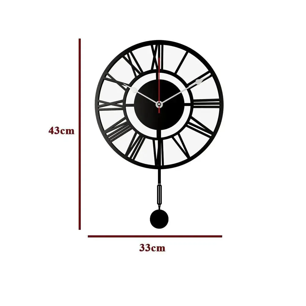 Decorative Wall Clock Roman Number Pendulum Clock