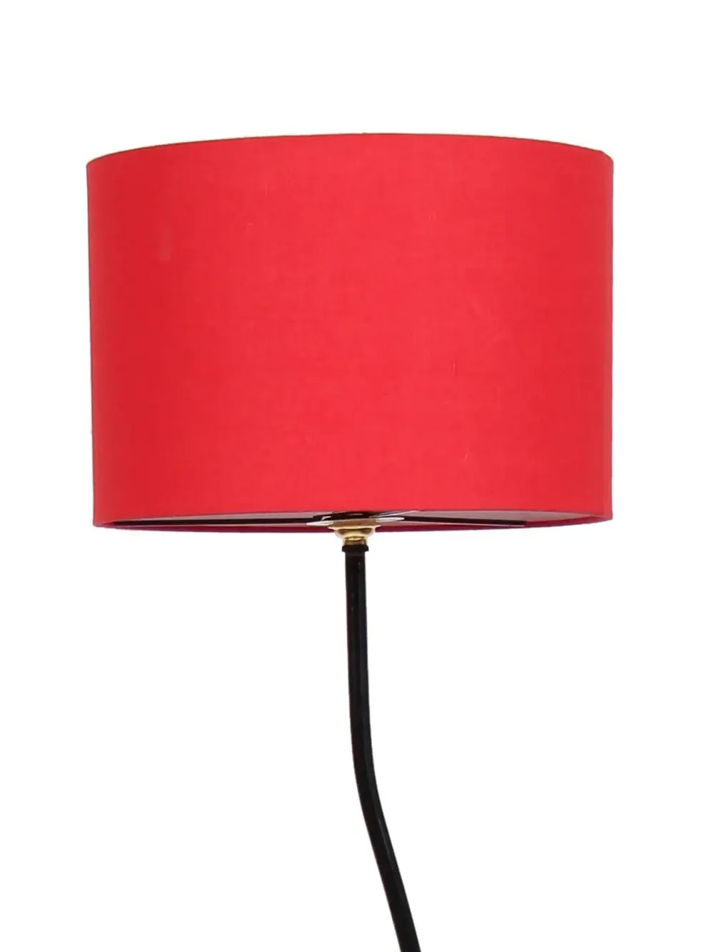 Deigner Wavy Floor Lamp With Drum Shape Cotton Shade Black