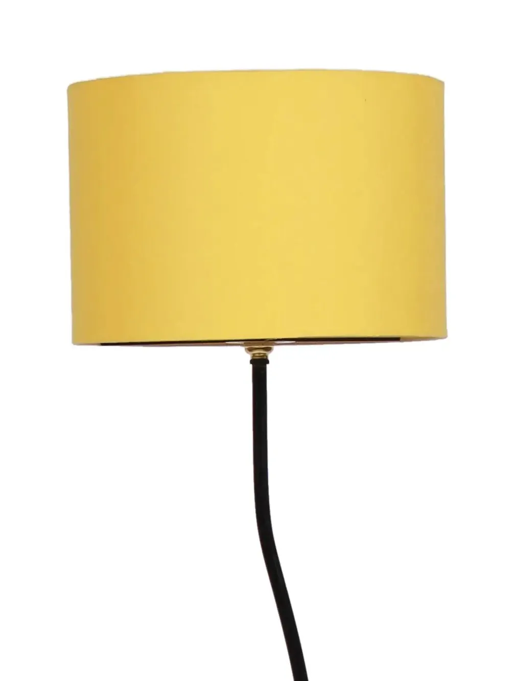 Deigner Wavy Floor Lamp With Drum Shape Cotton Shade Black