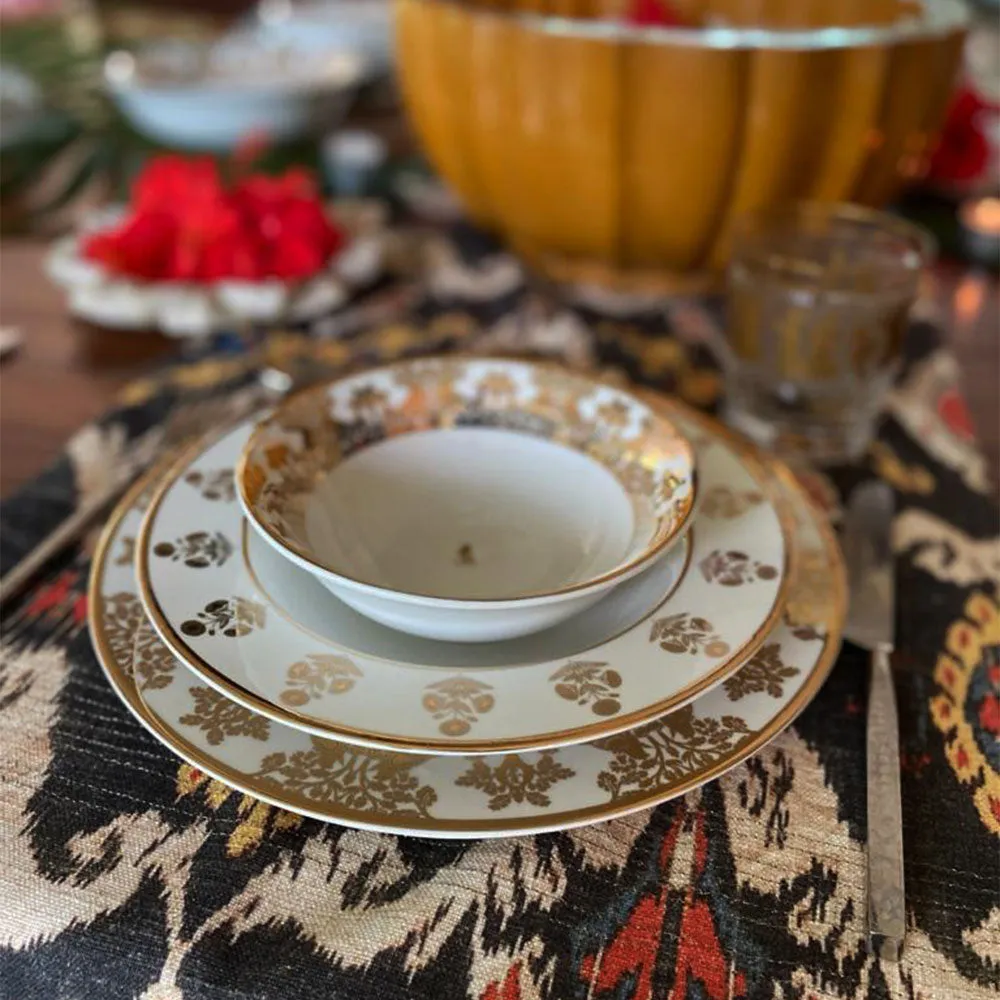 Delicate Mughal Designer Dinner Plate Set Of 6