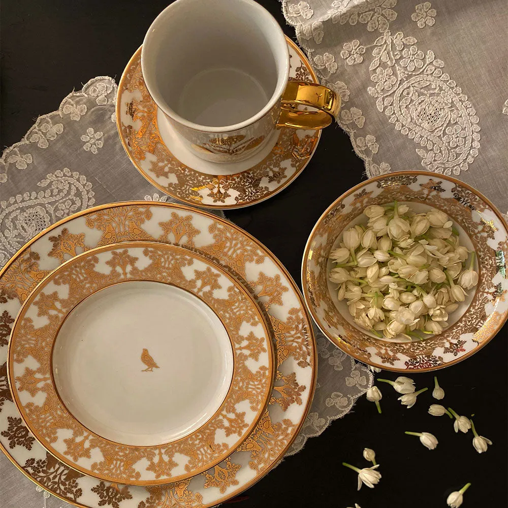 Delicate Mughal Designer Dinner Plate Set Of 6