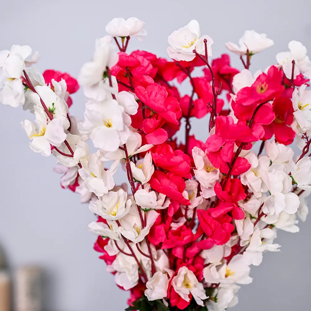 Delightful Pink & White Artificial Orchid Bunch Combo