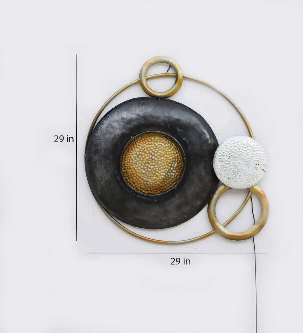 Designer Abstract Rings Metal Wall Art