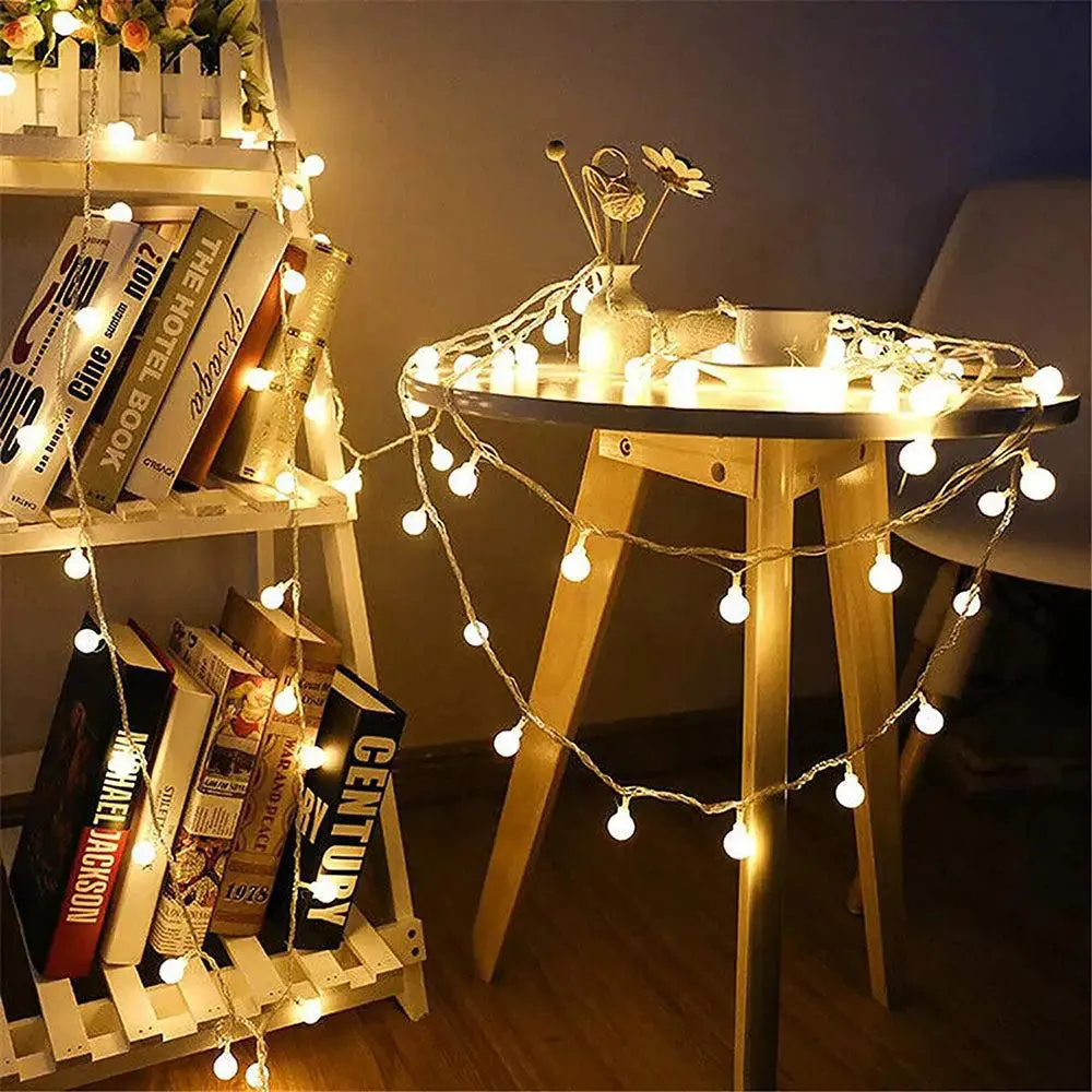 Designer Ball String Festive Fairy LED Lights - 16 Warm White LED