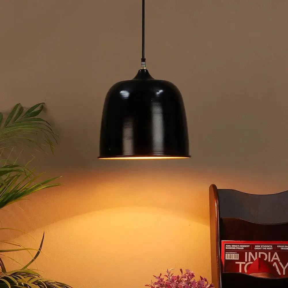 Designer Black & Gold Single Hanging Light