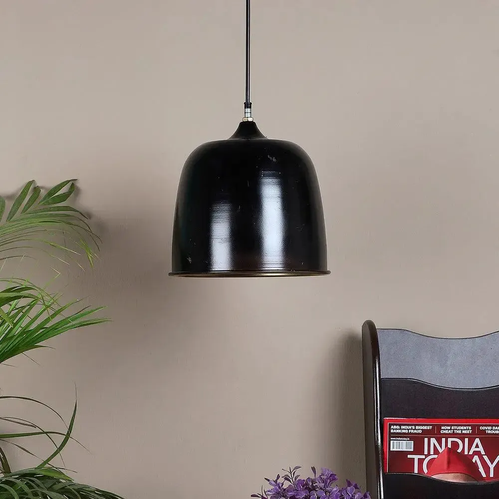 Designer Black & Gold Single Hanging Light