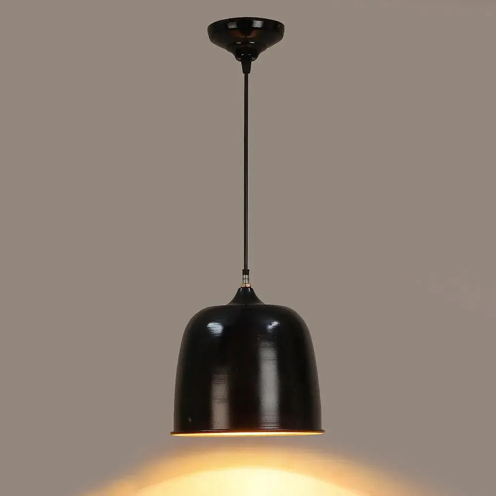 Designer Black & Gold Single Hanging Light