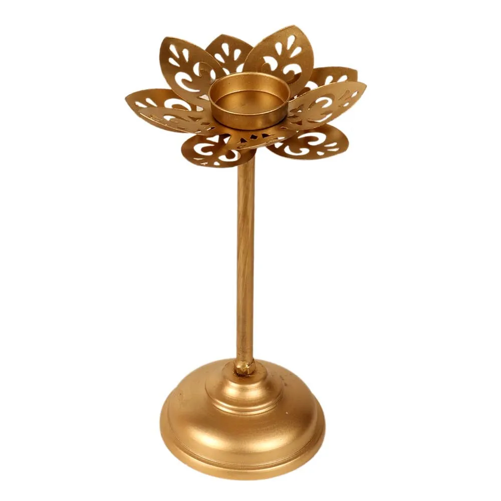 Designer Cut Floral Detachable Tea Light Candle Holders Set Of 3