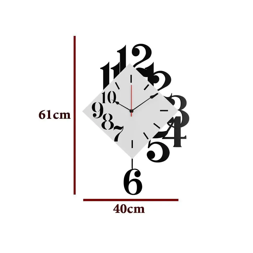 Designer Diamond shape Big Pendulum Wall Clock