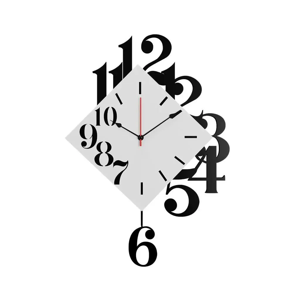 Designer Diamond shape Big Pendulum Wall Clock