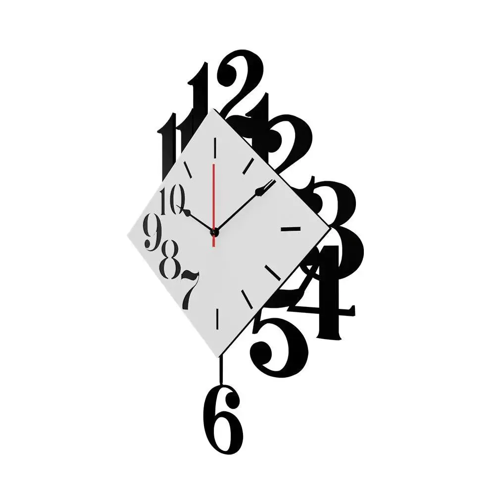 Designer Diamond shape Big Pendulum Wall Clock