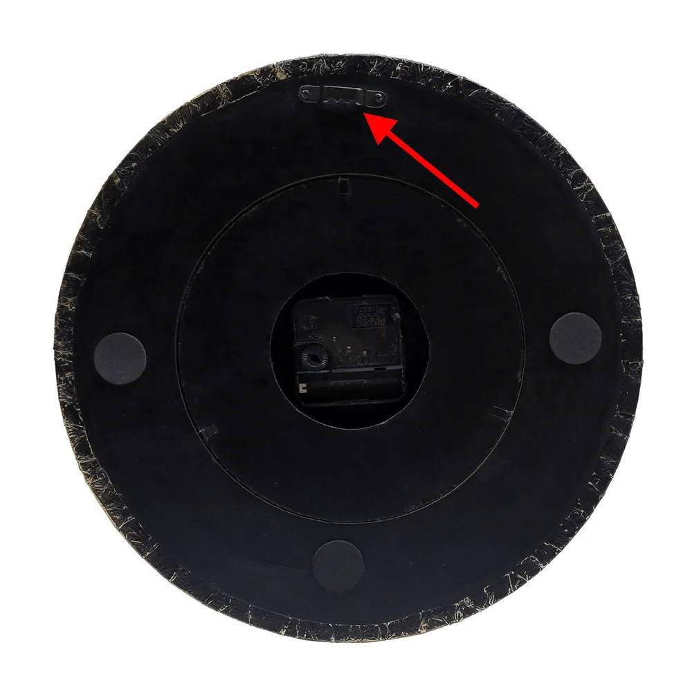 Designer Edge Round Wooden Wall Clock