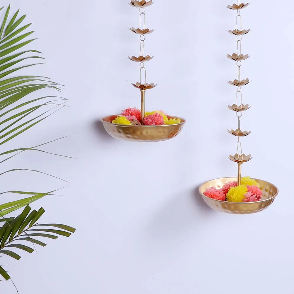 Designer Ethnic Carved Decorative Urli Big Beautiful Handcrafted Bowl for Floating Flowers and Tea Light Candles