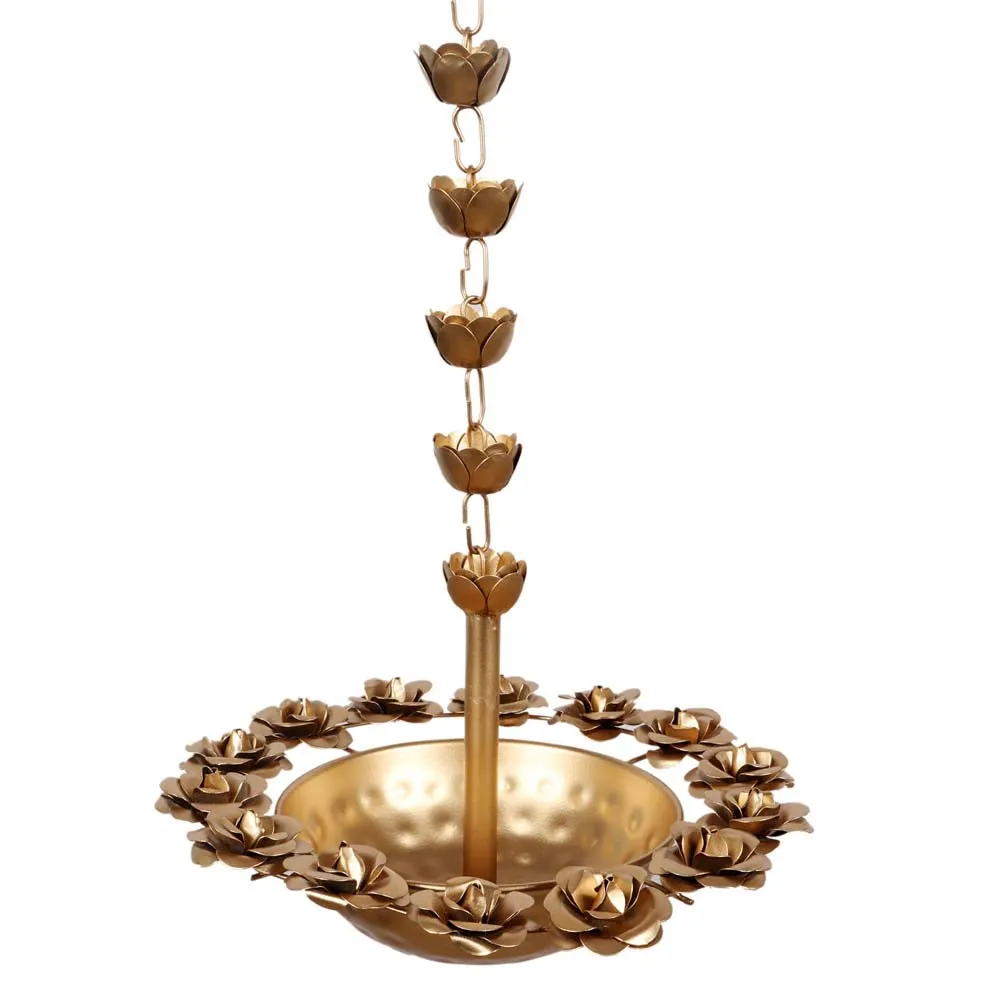 Designer Ethnic Metal Urli for Floating Flowers