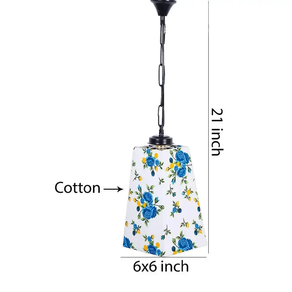 Designer Floral Pyramid Hanging Lamp