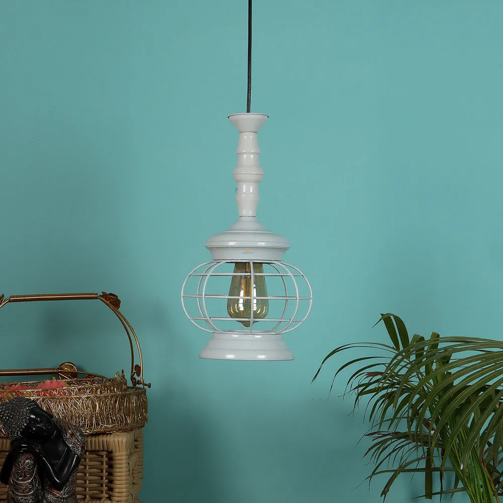 Designer Jaal Metal Hanging Light Without Gas Black