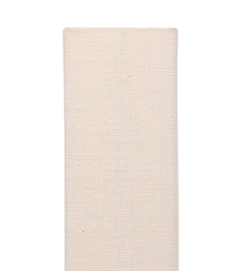 Designer Jute Square Sleek Iron Base Floor Lamp White