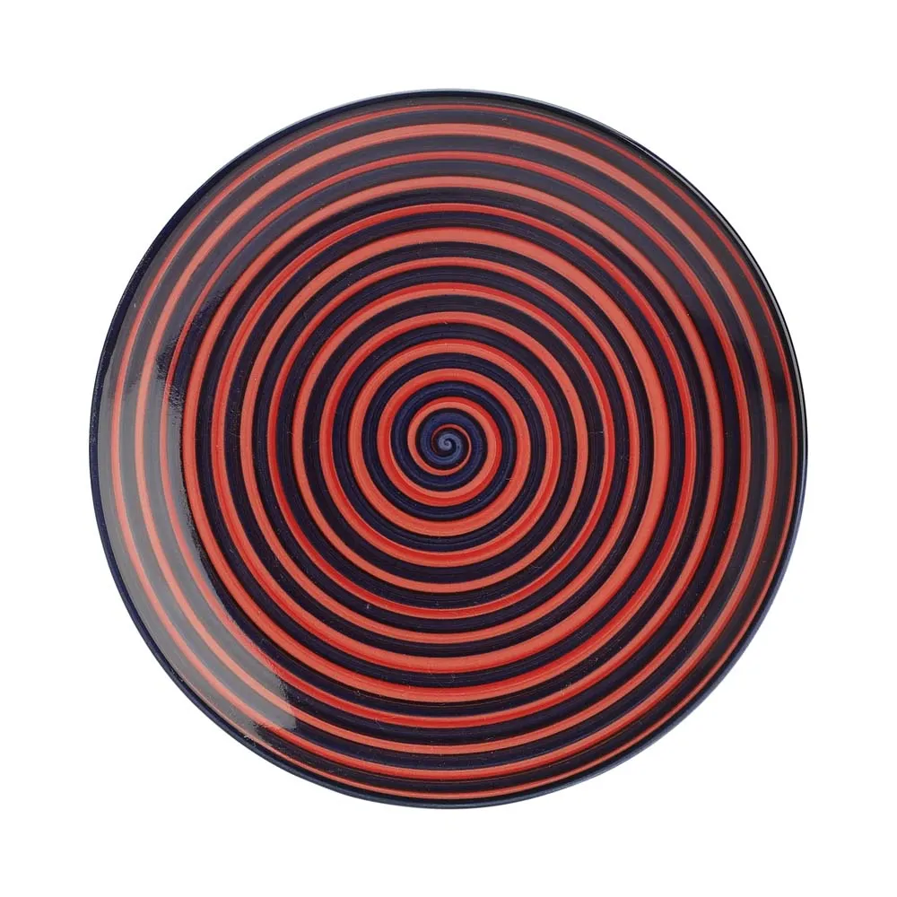 Designer Magenta Ceramic Side Plates Set Of 4