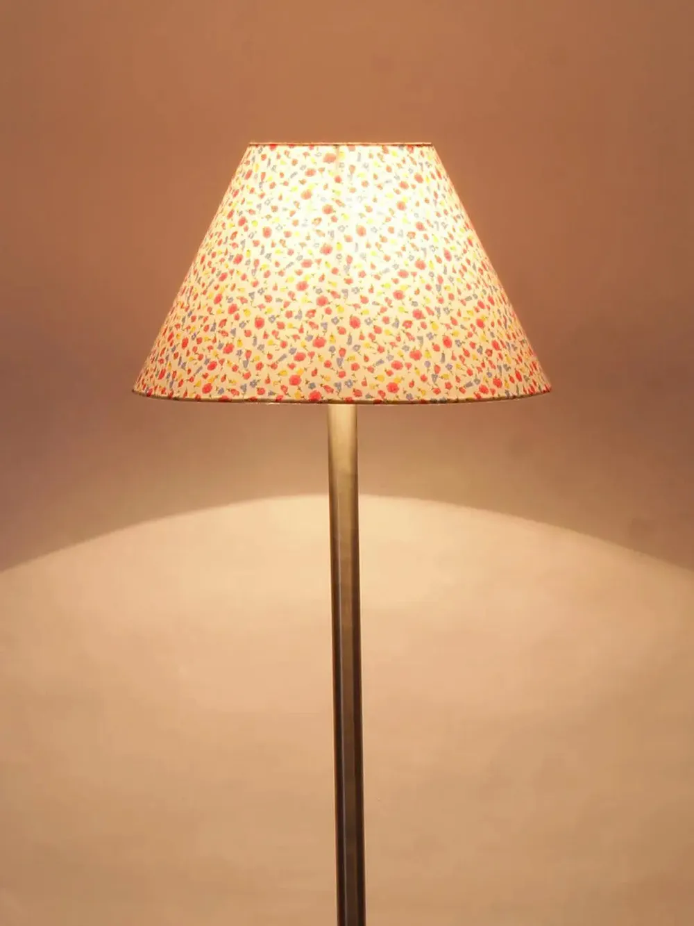 Designer Metal Floor Lamp With Conical Shade