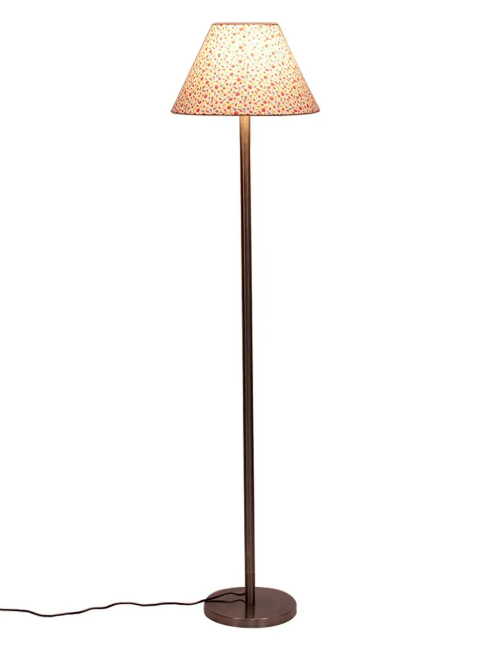 Designer Metal Floor Lamp With Conical Shade