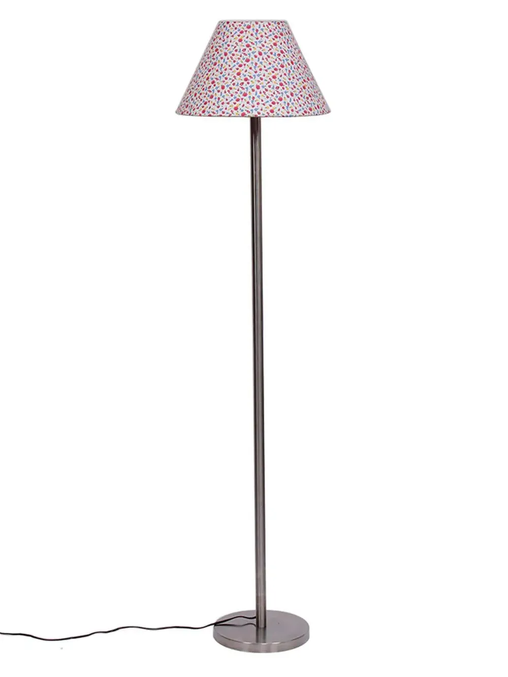 Designer Metal Floor Lamp With Conical Shade
