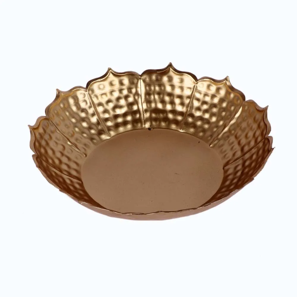 Designer Metal Sunflower Urli Bowl Set of 3
