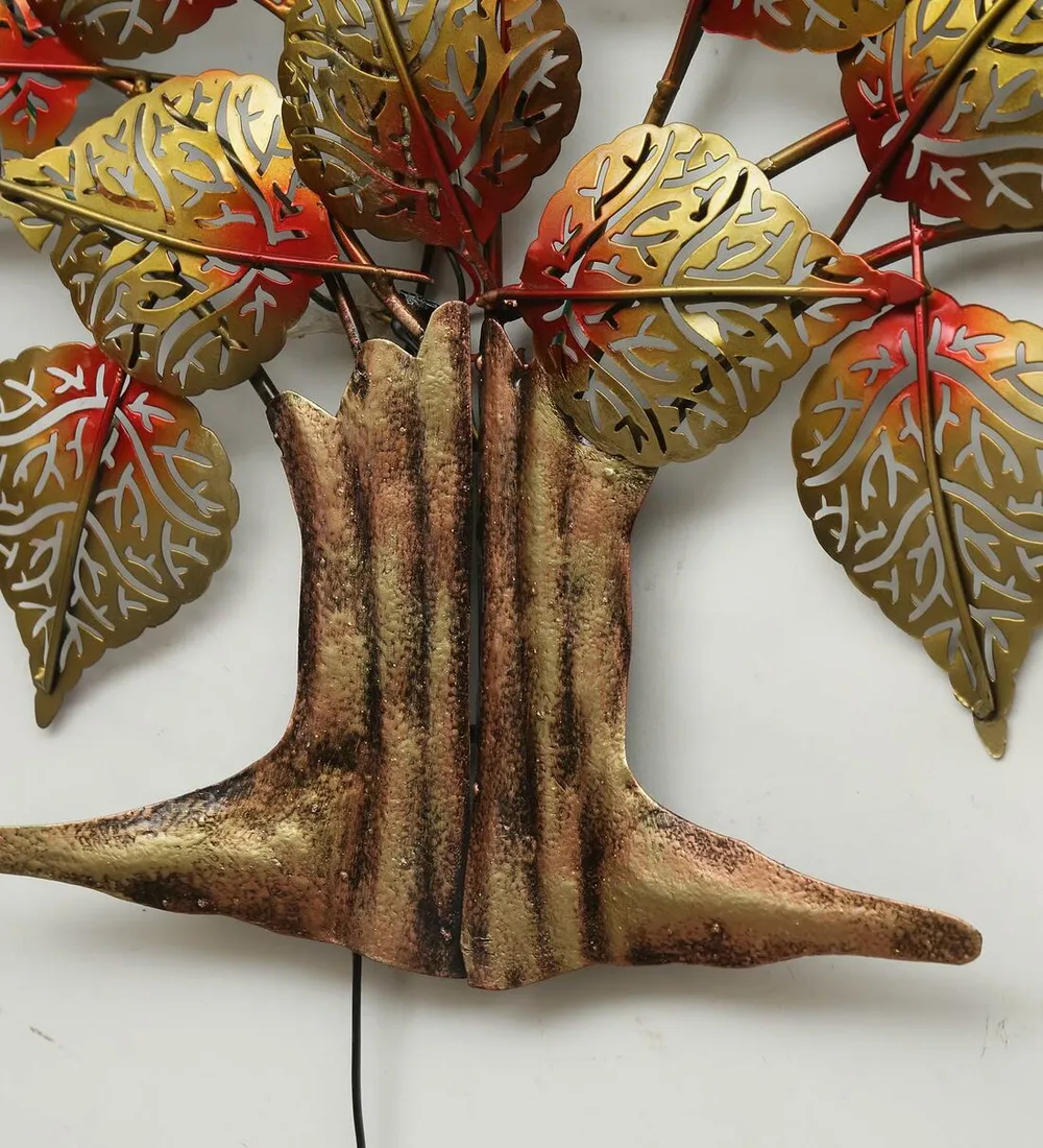 Designer Peepal Tree LED Metal Wall Art